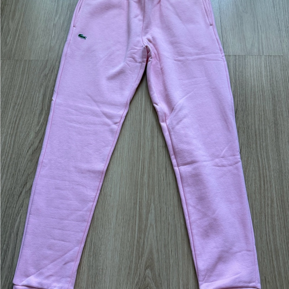 Lacoste Light Pink Girls' Fleece Jogger Pants